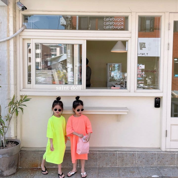 SAINT DOLL - Korean Children Fashion - #Kfashion4kids - Neon One-piece - 2