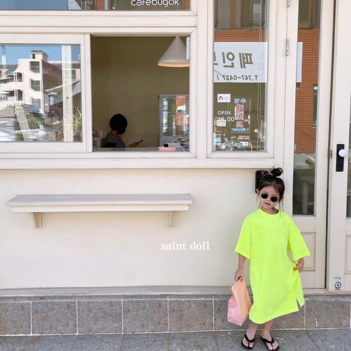 SAINT DOLL - Korean Children Fashion - #Kfashion4kids - Neon One-piece - 4