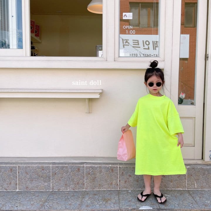 SAINT DOLL - Korean Children Fashion - #Kfashion4kids - Neon One-piece - 8