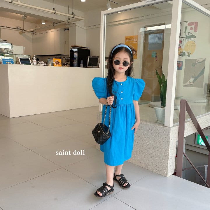 SAINT DOLL - Korean Children Fashion - #Kfashion4kids - Button Linen One-piece - 7
