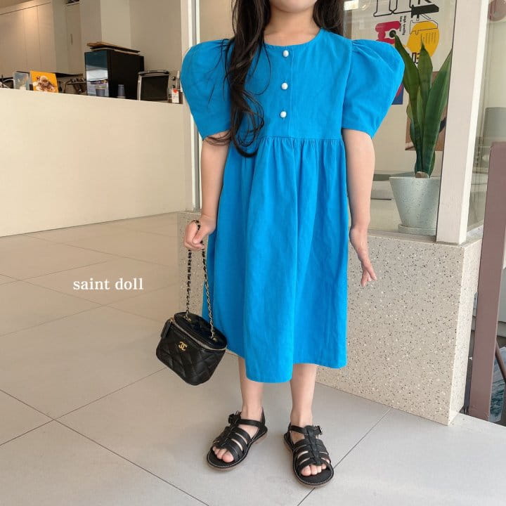 SAINT DOLL - Korean Children Fashion - #Kfashion4kids - Button Linen One-piece - 8