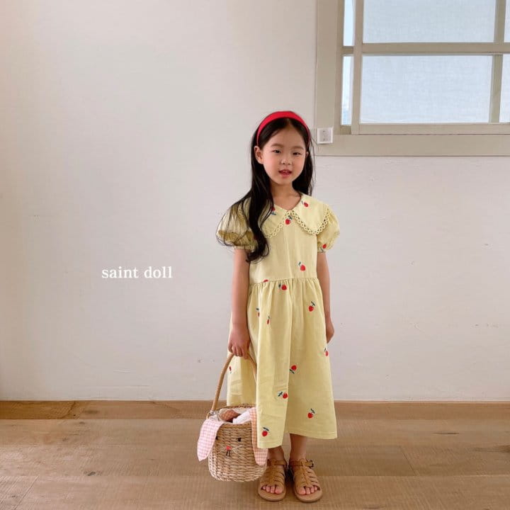 SAINT DOLL - Korean Children Fashion - #Kfashion4kids - Embroidery Collar One-piece - 11