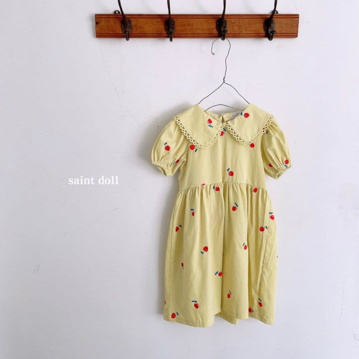 SAINT DOLL - Korean Children Fashion - #Kfashion4kids - Embroidery Collar One-piece - 5