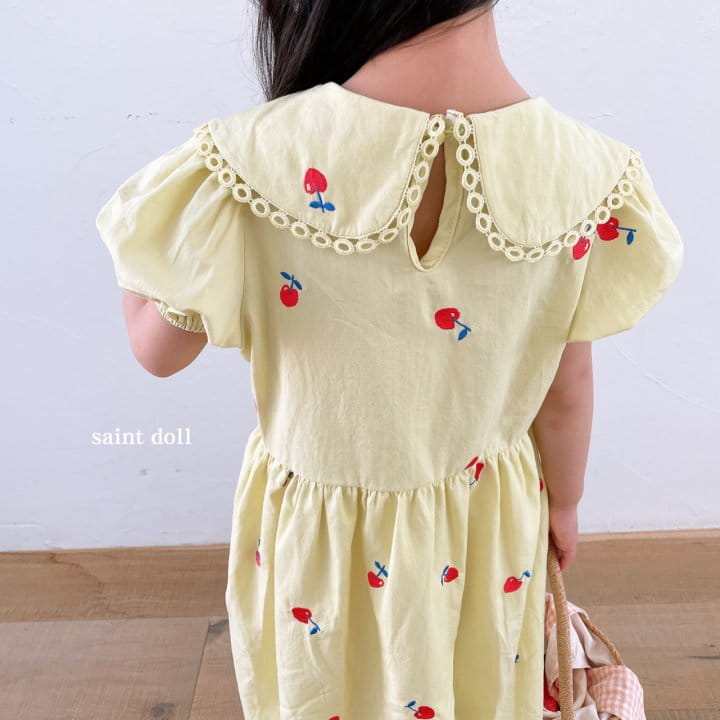 SAINT DOLL - Korean Children Fashion - #Kfashion4kids - Embroidery Collar One-piece - 7