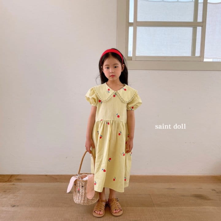 SAINT DOLL - Korean Children Fashion - #Kfashion4kids - Embroidery Collar One-piece - 8