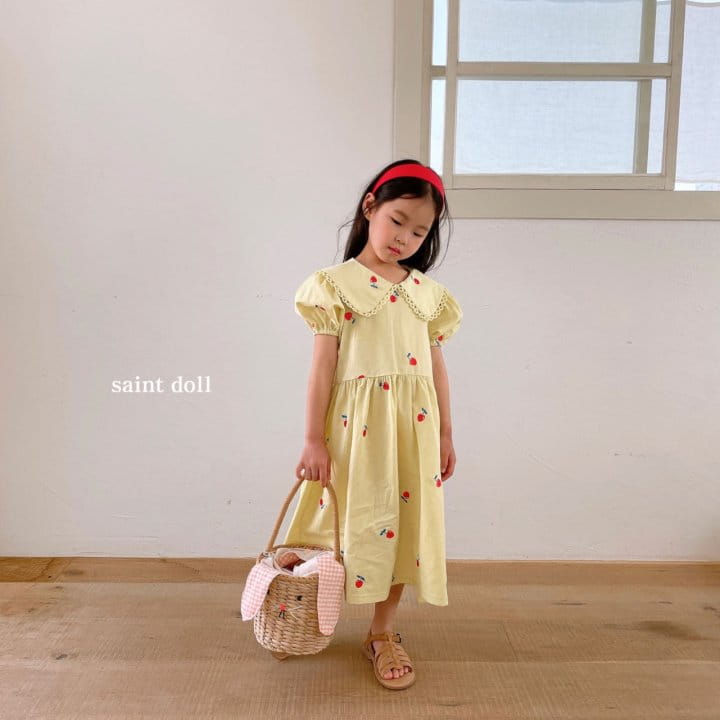 SAINT DOLL - Korean Children Fashion - #Kfashion4kids - Embroidery Collar One-piece - 9