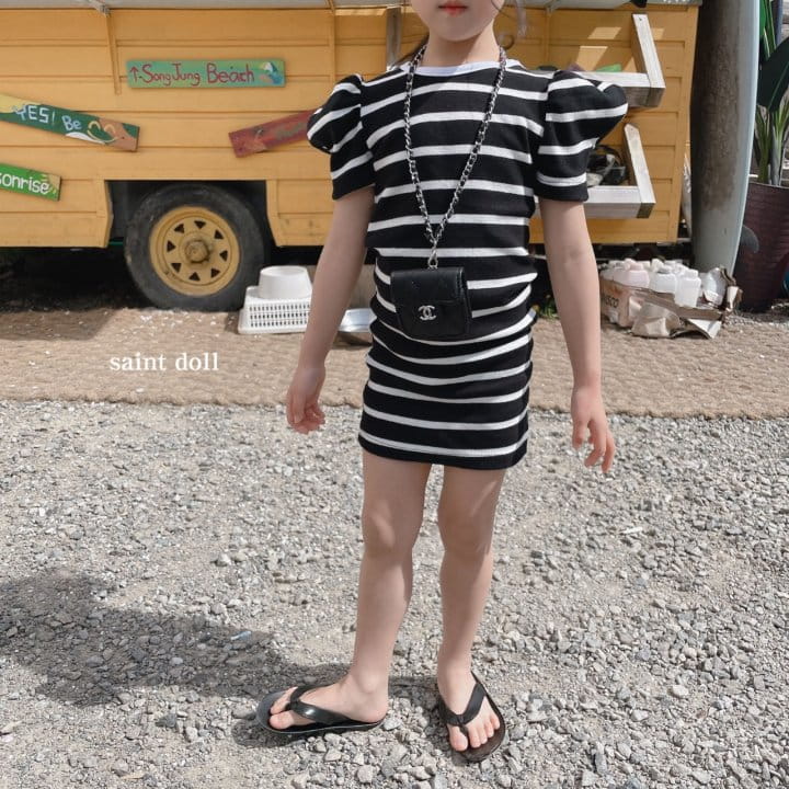 SAINT DOLL - Korean Children Fashion - #Kfashion4kids - Stripes Wendy One-piece - 7