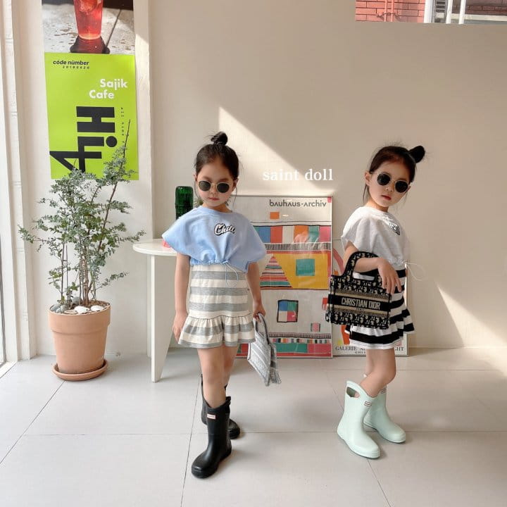 SAINT DOLL - Korean Children Fashion - #Kfashion4kids - Stripes Sleeveless One-piece - 10