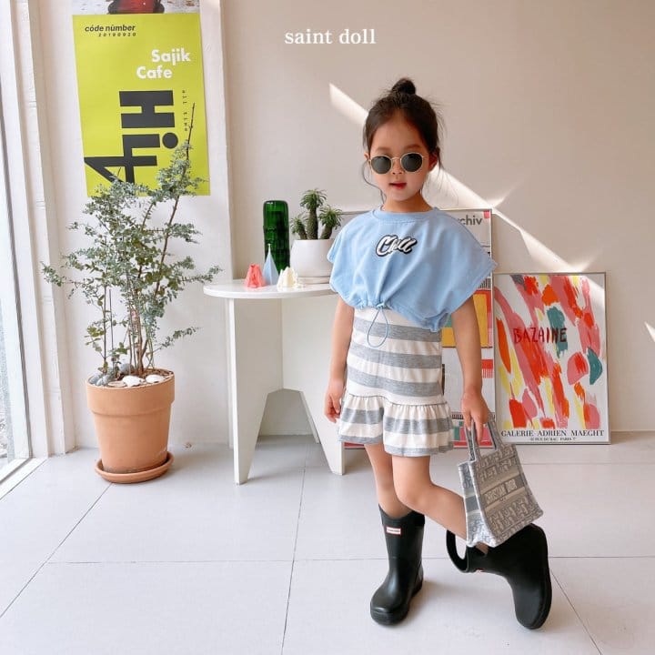 SAINT DOLL - Korean Children Fashion - #Kfashion4kids - Stripes Sleeveless One-piece - 2