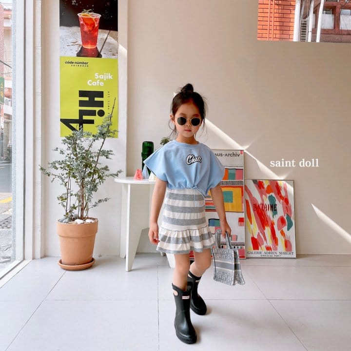 SAINT DOLL - Korean Children Fashion - #Kfashion4kids - Stripes Sleeveless One-piece - 3