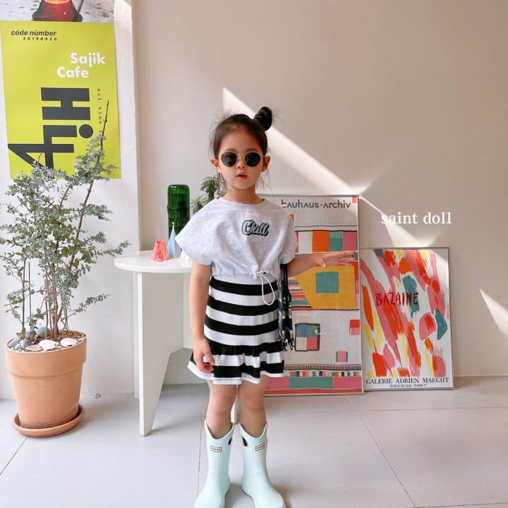 SAINT DOLL - Korean Children Fashion - #Kfashion4kids - Stripes Sleeveless One-piece - 5
