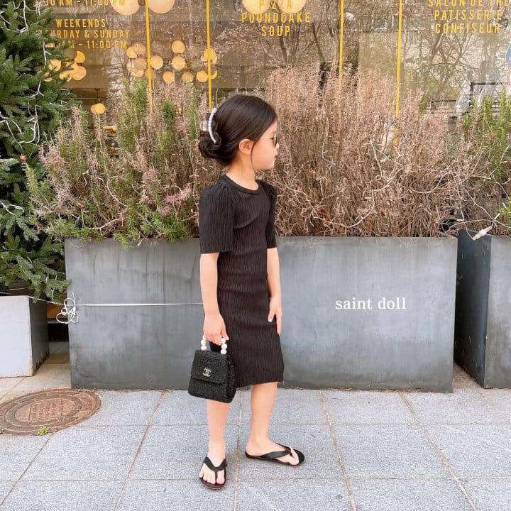 SAINT DOLL - Korean Children Fashion - #Kfashion4kids - Pleats One-piece - 3