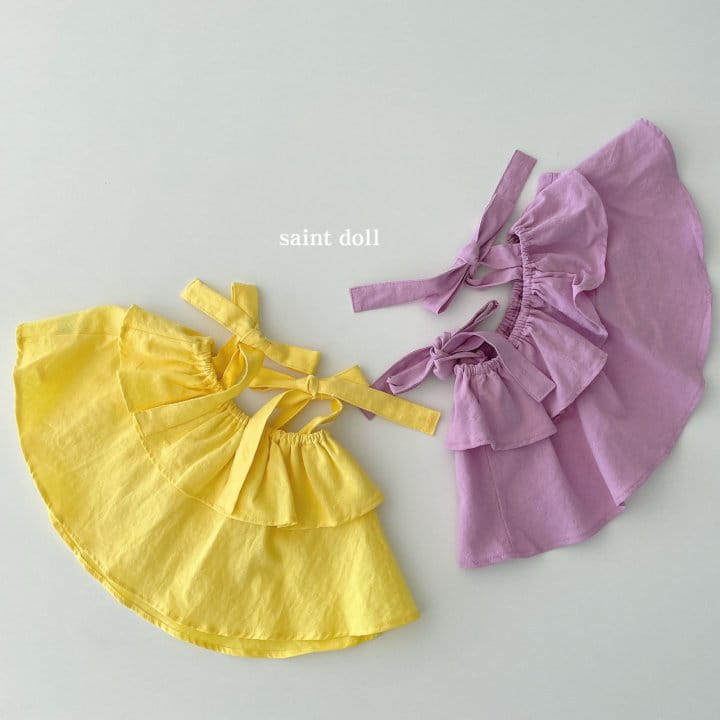 SAINT DOLL - Korean Children Fashion - #Kfashion4kids - Cancan Top Bottom Set - 2