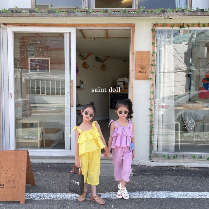SAINT DOLL - Korean Children Fashion - #Kfashion4kids - Cancan Top Bottom Set - 8