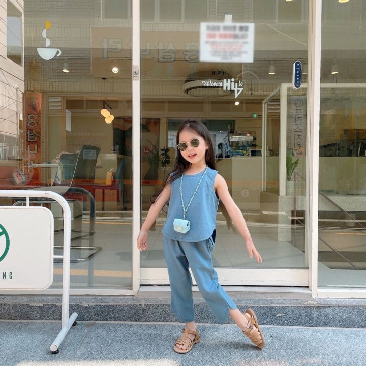 SAINT DOLL - Korean Children Fashion - #Kfashion4kids - Bang Bang Sleeveless Bottom Set - 3