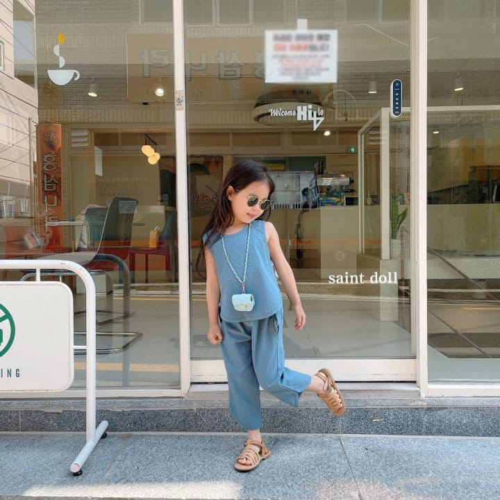 SAINT DOLL - Korean Children Fashion - #Kfashion4kids - Bang Bang Sleeveless Bottom Set - 4