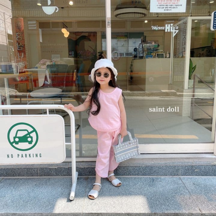 SAINT DOLL - Korean Children Fashion - #Kfashion4kids - Bang Bang Sleeveless Bottom Set - 5