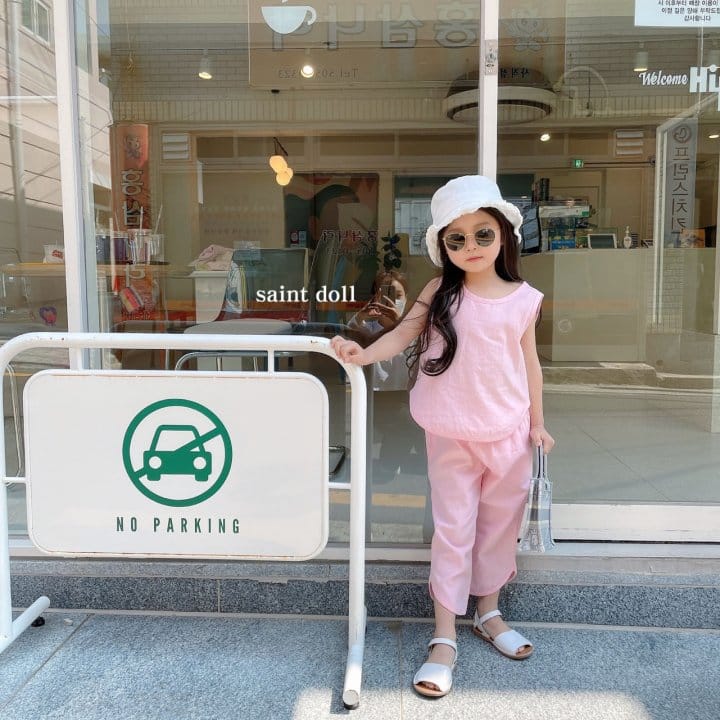 SAINT DOLL - Korean Children Fashion - #Kfashion4kids - Bang Bang Sleeveless Bottom Set - 8