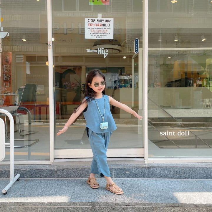 SAINT DOLL - Korean Children Fashion - #Kfashion4kids - Bang Bang Sleeveless Bottom Set - 9
