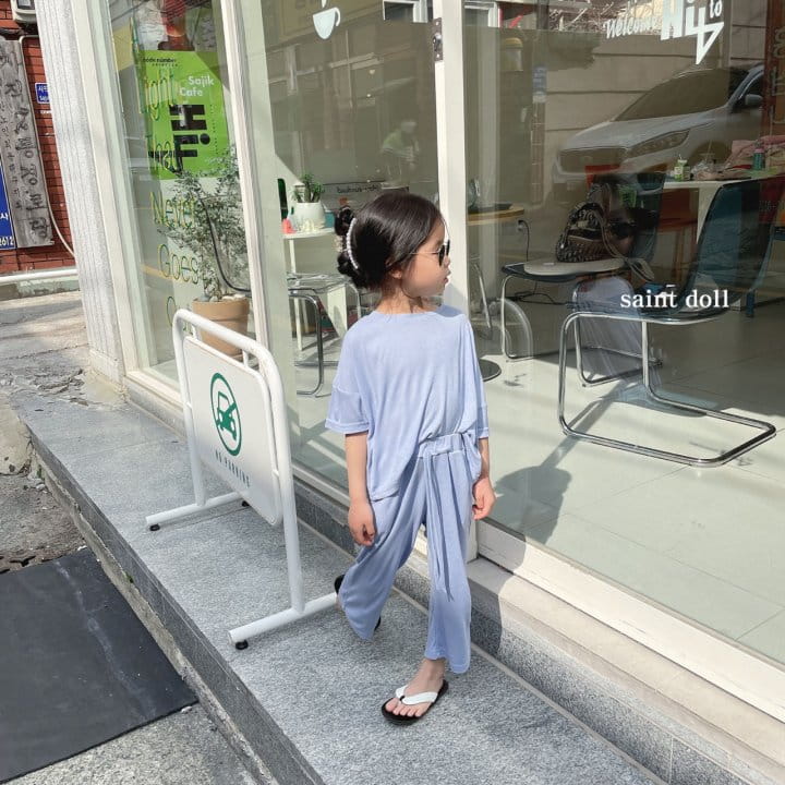 SAINT DOLL - Korean Children Fashion - #Kfashion4kids - Softly Top Bottom Set - 12