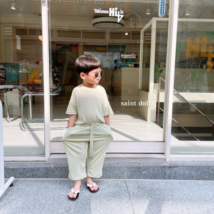 SAINT DOLL - Korean Children Fashion - #Kfashion4kids - Softly Top Bottom Set - 5