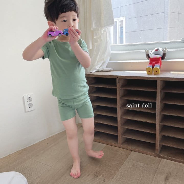 SAINT DOLL - Korean Children Fashion - #Kfashion4kids - Cheese Top Bottom Set - 3