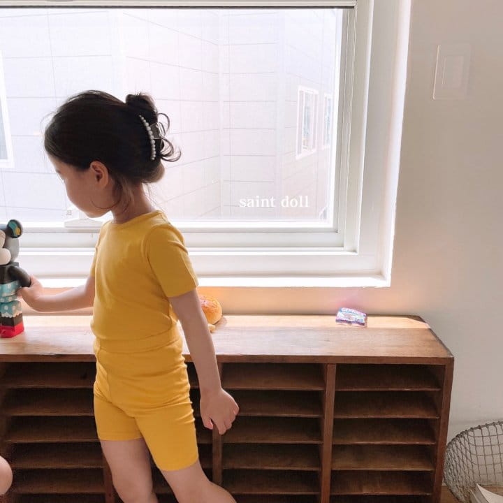 SAINT DOLL - Korean Children Fashion - #Kfashion4kids - Cheese Top Bottom Set - 6