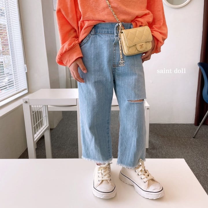 SAINT DOLL - Korean Children Fashion - #Kfashion4kids - Cutting Straight Denim Pants - 11