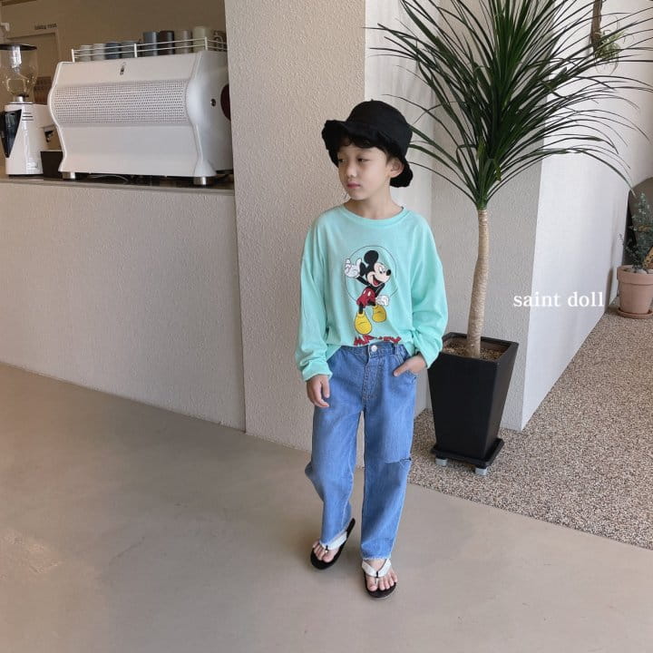 SAINT DOLL - Korean Children Fashion - #Kfashion4kids - Cutting Straight Denim Pants - 4