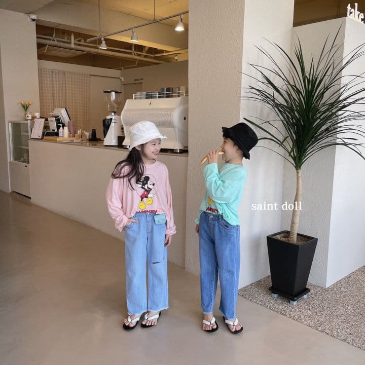SAINT DOLL - Korean Children Fashion - #Kfashion4kids - Cutting Straight Denim Pants - 5