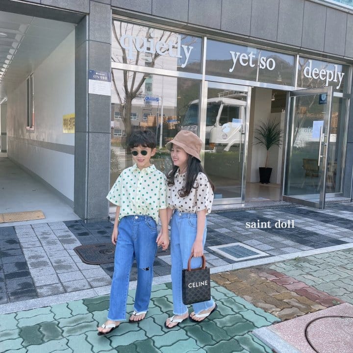 SAINT DOLL - Korean Children Fashion - #Kfashion4kids - Cutting Straight Denim Pants - 7