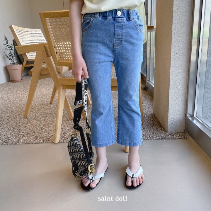 SAINT DOLL - Korean Children Fashion - #Kfashion4kids - Denim Bootscut Pants - 9