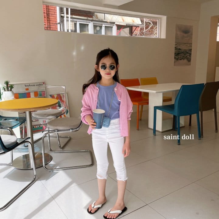 SAINT DOLL - Korean Children Fashion - #Kfashion4kids - Capri Vintage Skinny Jeans - 11