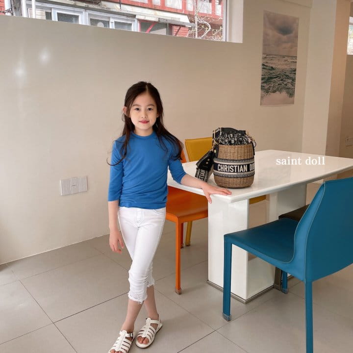 SAINT DOLL - Korean Children Fashion - #Kfashion4kids - Capri Vintage Skinny Jeans - 7
