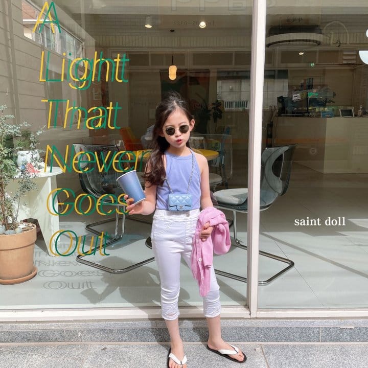 SAINT DOLL - Korean Children Fashion - #Kfashion4kids - Capri Vintage Skinny Jeans - 9