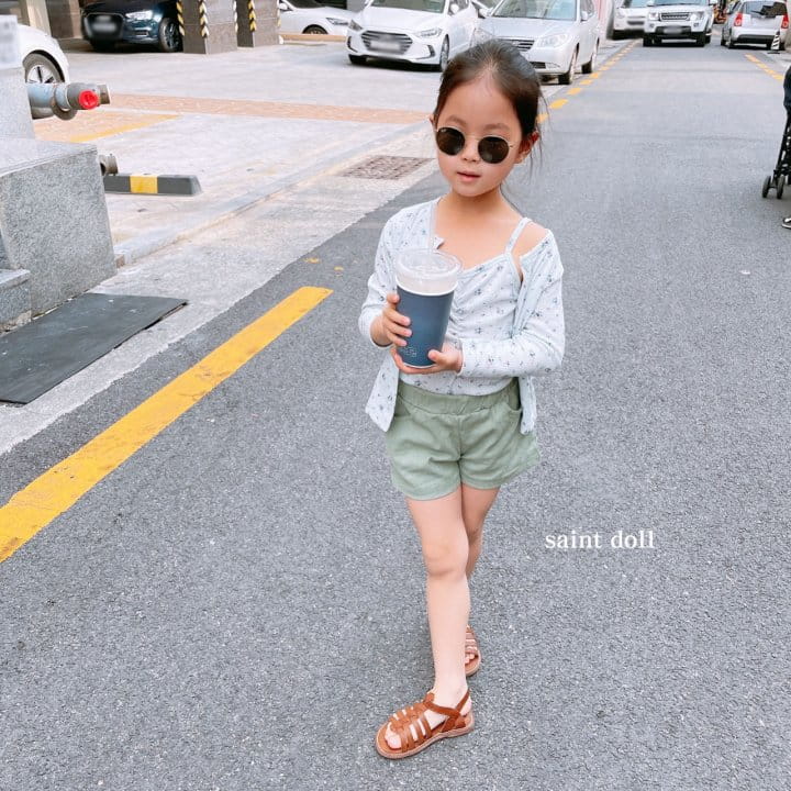 SAINT DOLL - Korean Children Fashion - #Kfashion4kids - Flower Sleeveless Cardigan Set - 10