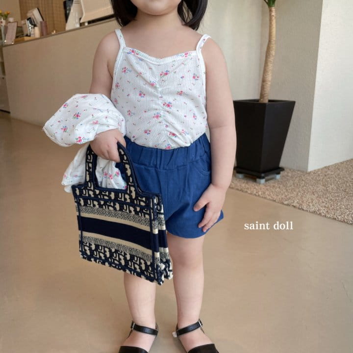 SAINT DOLL - Korean Children Fashion - #Kfashion4kids - Flower Sleeveless Cardigan Set - 4