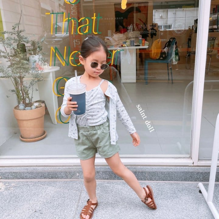 SAINT DOLL - Korean Children Fashion - #Kfashion4kids - Flower Sleeveless Cardigan Set - 9