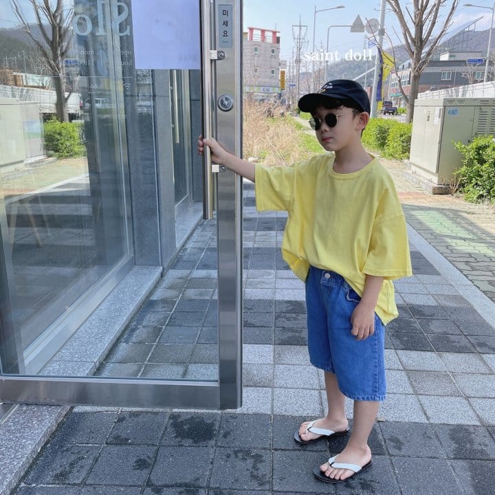 SAINT DOLL - Korean Children Fashion - #Kfashion4kids - Shorts Denim Pants - 2