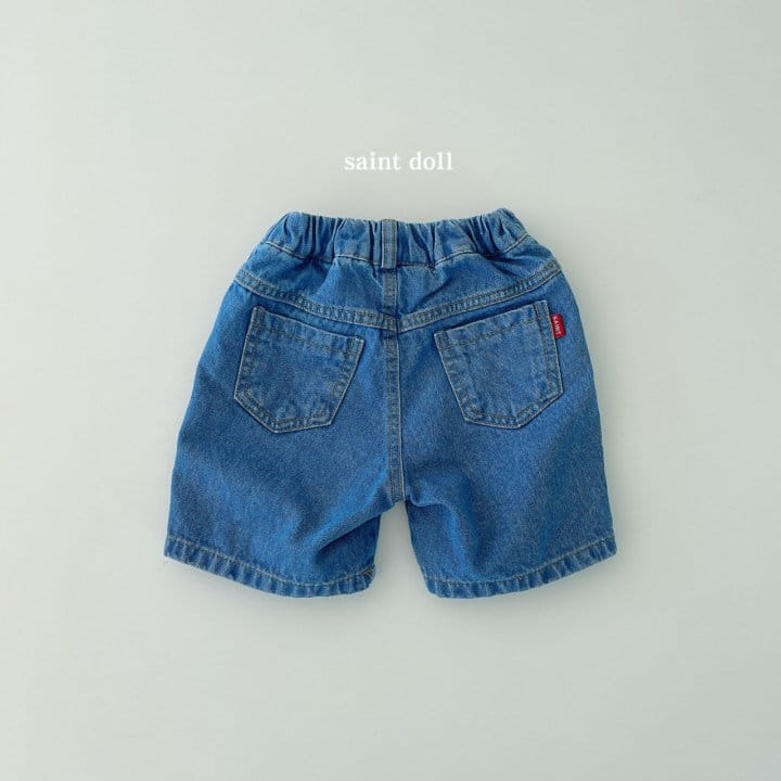 SAINT DOLL - Korean Children Fashion - #Kfashion4kids - Shorts Denim Pants - 9