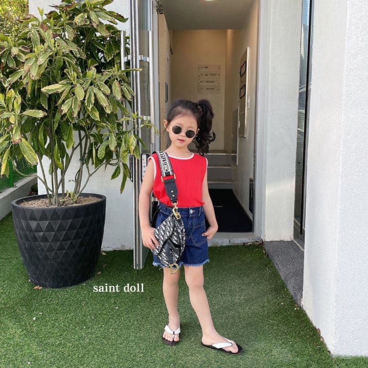 SAINT DOLL - Korean Children Fashion - #Kfashion4kids - Front Pocket Denim Shorts