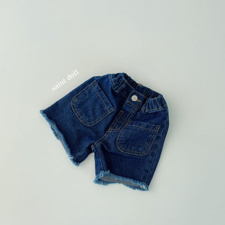 SAINT DOLL - Korean Children Fashion - #Kfashion4kids - Front Pocket Denim Shorts - 4