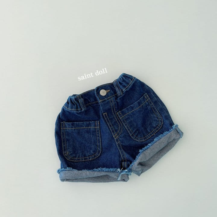 SAINT DOLL - Korean Children Fashion - #Kfashion4kids - Front Pocket Denim Shorts - 5