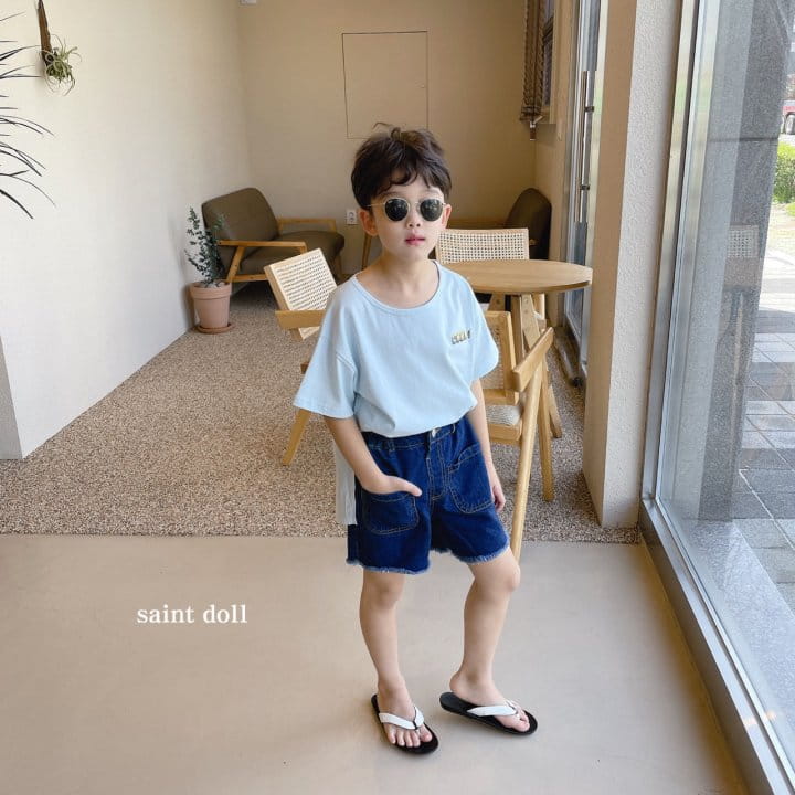 SAINT DOLL - Korean Children Fashion - #Kfashion4kids - Front Pocket Denim Shorts - 7