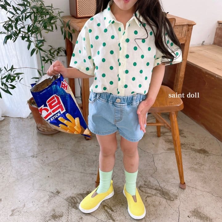 SAINT DOLL - Korean Children Fashion - #Kfashion4kids - Basic Denim Shorts - 10