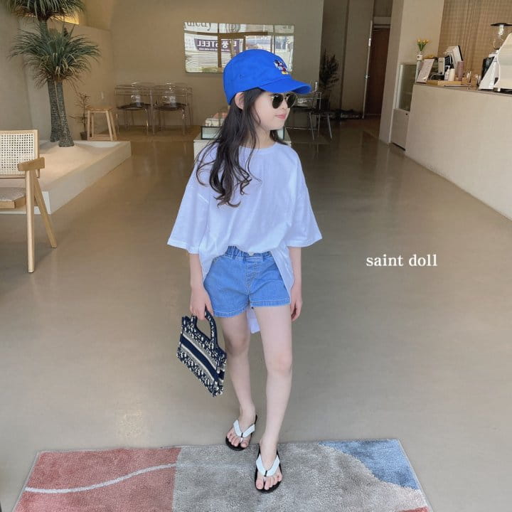SAINT DOLL - Korean Children Fashion - #Kfashion4kids - Basic Denim Shorts - 2