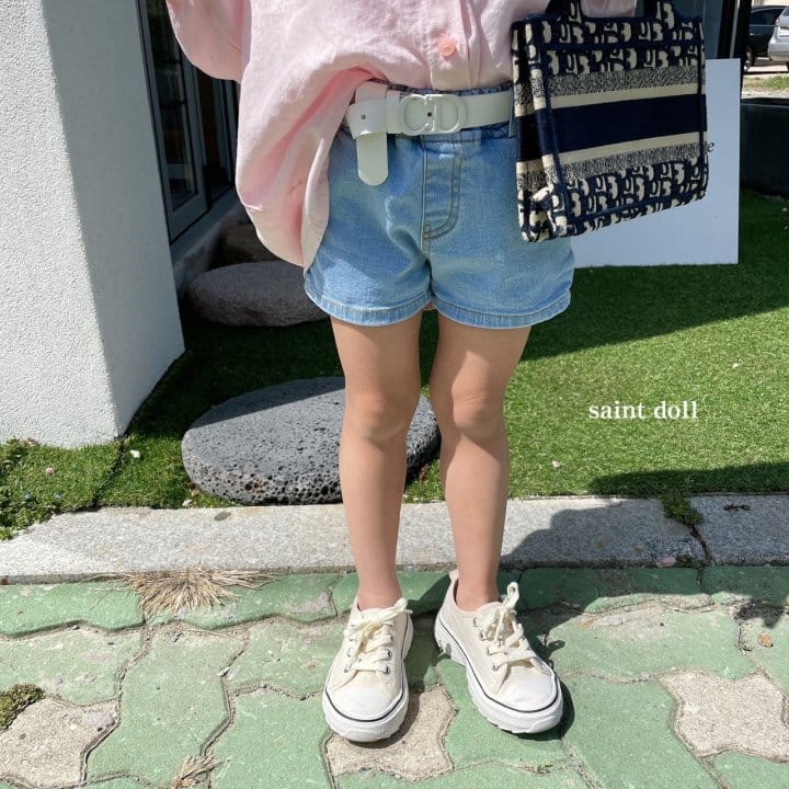 SAINT DOLL - Korean Children Fashion - #Kfashion4kids - Basic Denim Shorts - 3