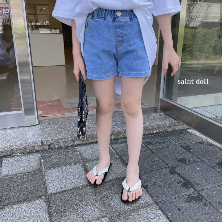SAINT DOLL - Korean Children Fashion - #Kfashion4kids - Basic Denim Shorts - 6