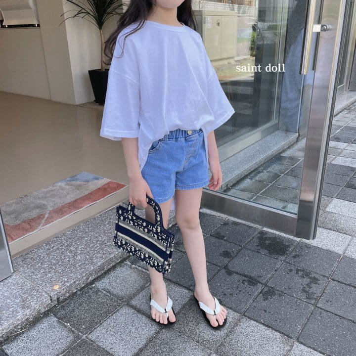 SAINT DOLL - Korean Children Fashion - #Kfashion4kids - Basic Denim Shorts - 7