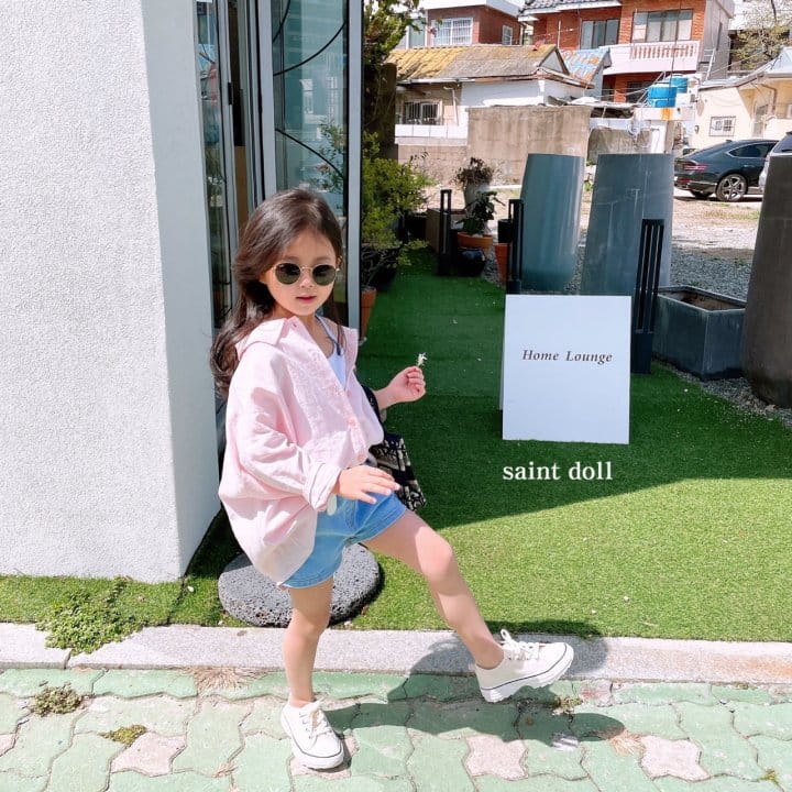 SAINT DOLL - Korean Children Fashion - #Kfashion4kids - Linen Loose Fit Shirt